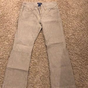 Tan polo boot cut corduroy